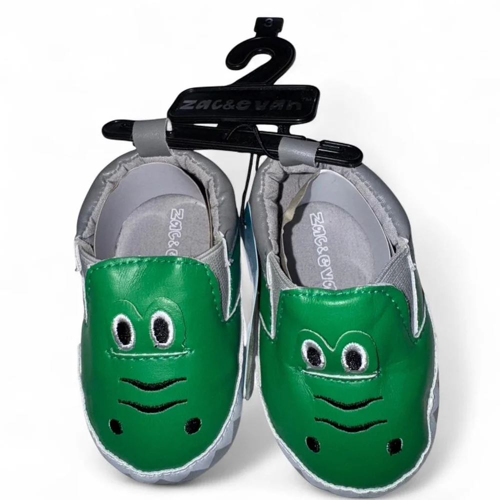 Zac & Evan Baby Crocodile Shoes NWT Size 6–9M